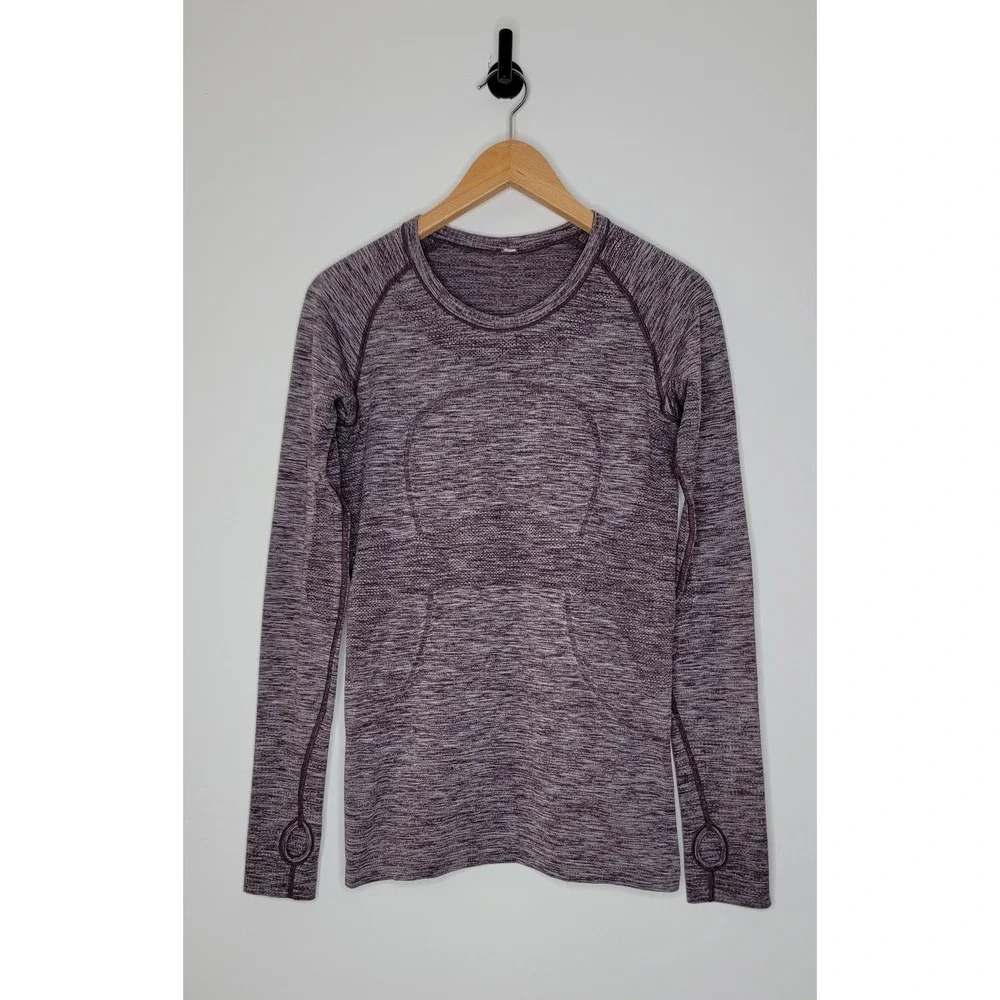 Lululemon Swiftly Tech Long Sleeve Shirt Women's Size 8 Heather Purple